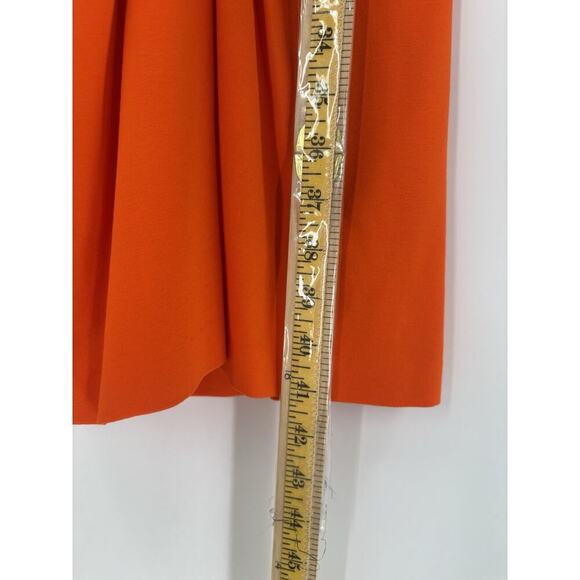 Cache Vintage Sleeveless Dress Womens Large Orange Bodycon Stretch Studded Club - Picture 16 of 16